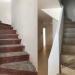 escaleras antes y después para analizar los problemas microcemento junto a CEMENTEC